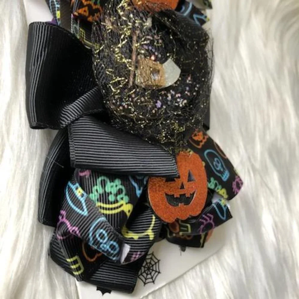 Set of 4 Halloween Hairbows